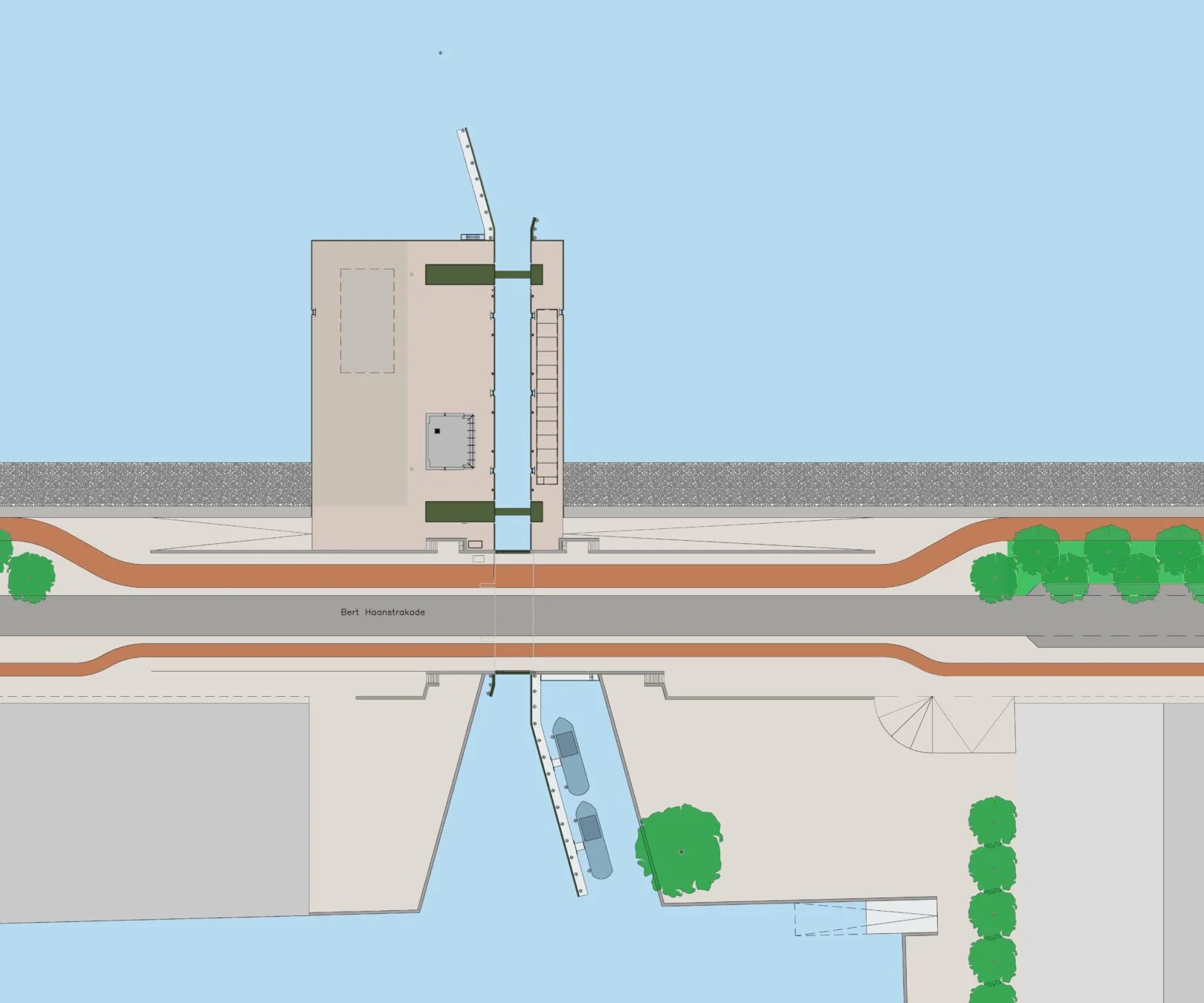 Brug en sluis Haveneiland IJburg